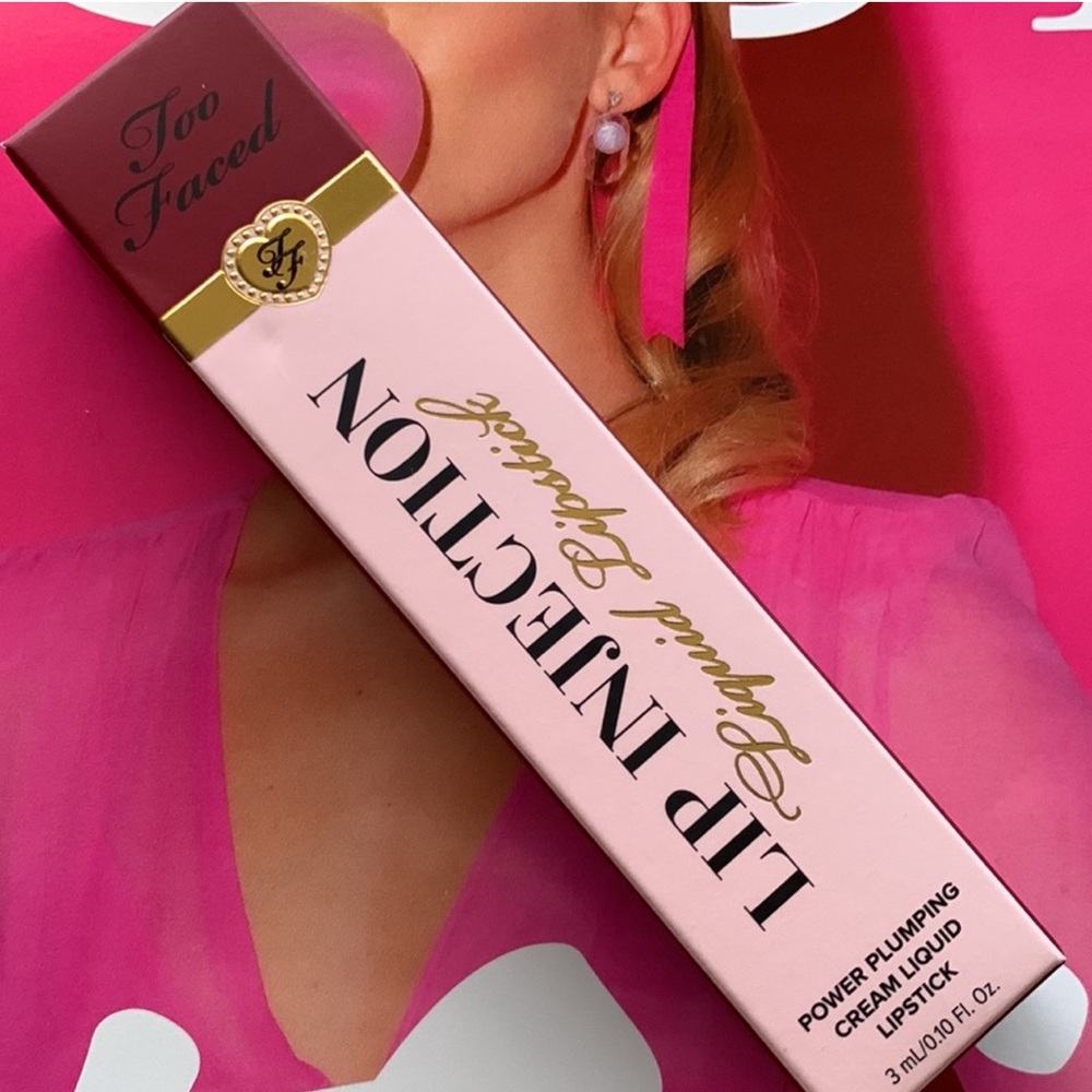 New! Too Faced lip injection lipstick in boom boom pow